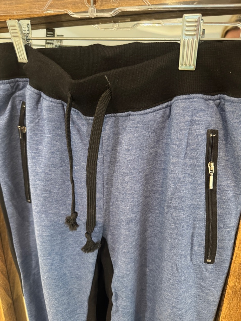 NWT COCO LIMON NYCBlue and Black Colorblock Jogger Pants - Picture 4 of 6